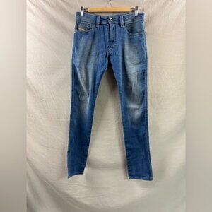 Diesel Jeans Mens Distressed Blue Thaver Zip Fly 28 x 32